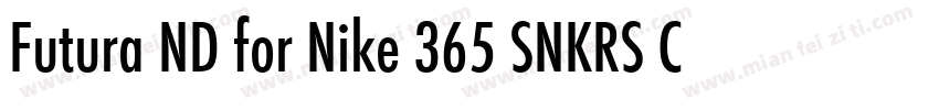 Futura ND for Nike 365 SNKRS Cn XBd字体转换